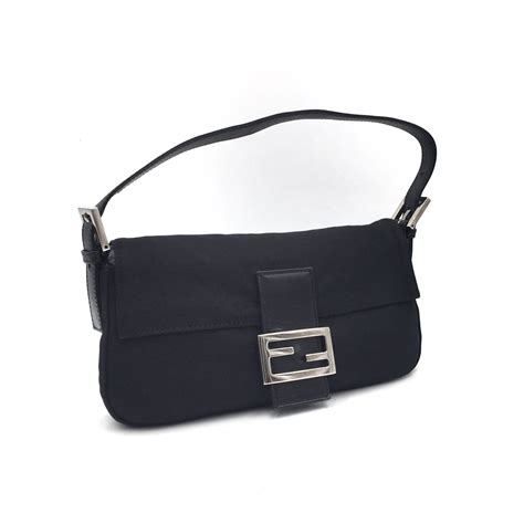 fendi baguette bag vintage black|fendi old baguette 1990.